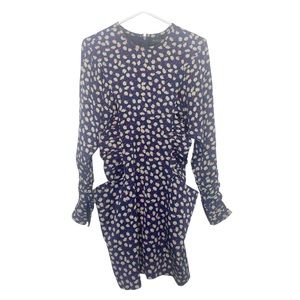 Jill Stuart Collection navy blue floral dress size 0